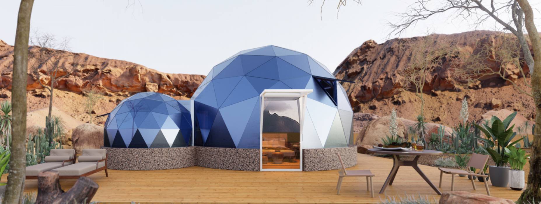 塔城市球形智能光伏玻璃星空房